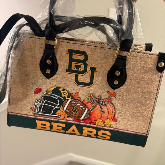 BU Bears Themed Bag with Green and Gold Accents - Picture 3 of 11